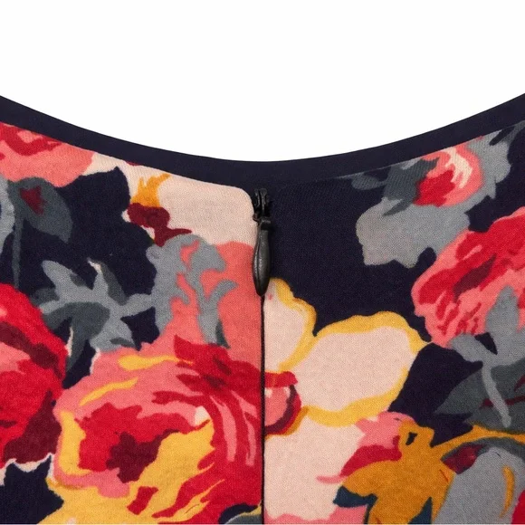 Betsey Johnson Floral Bodycon Midi Dress Long Sleeve Size 2 – Worn Once - Picture 4 of 5